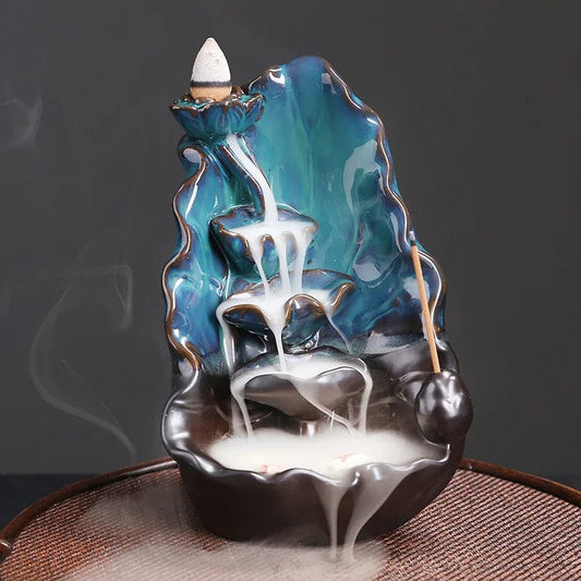 1pc,Beautiful Ceramic Lotus Incense Burner - Perfect Home Decoration Craft! (Without Incense） AP85 Only Burner