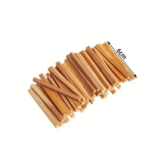 20Pcs/Bag Pau Santo Sticks Incense Wood Strips Purifying Healing Meditation Stress Relief Aromatherapy (Without Burner) 20Pcs-Sandalwood