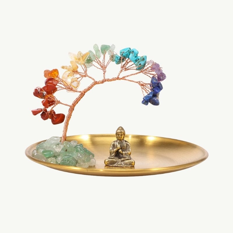 Arbre de vie 7 chakras avec Bouddha 7 chakras