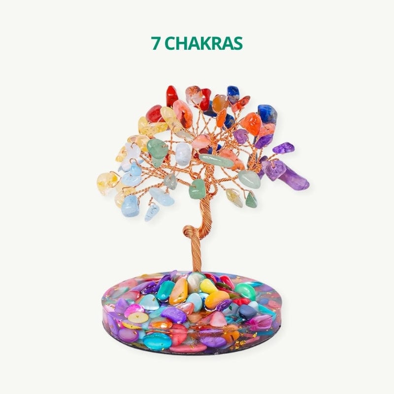 Arbre de vie 7 chakras en cuivre 7 chakras