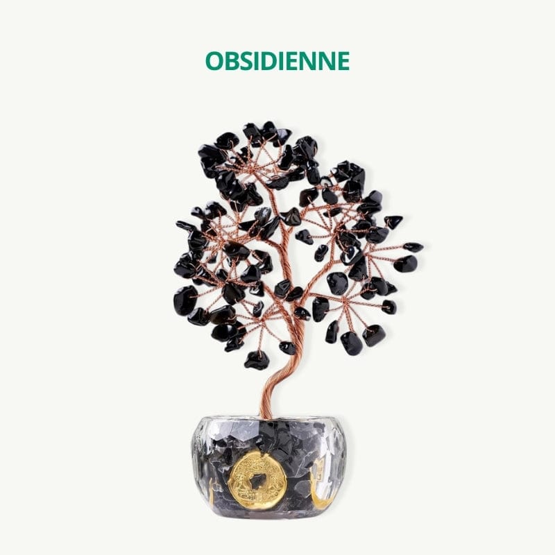 Arbre de vie Feng Shui Obsidienne