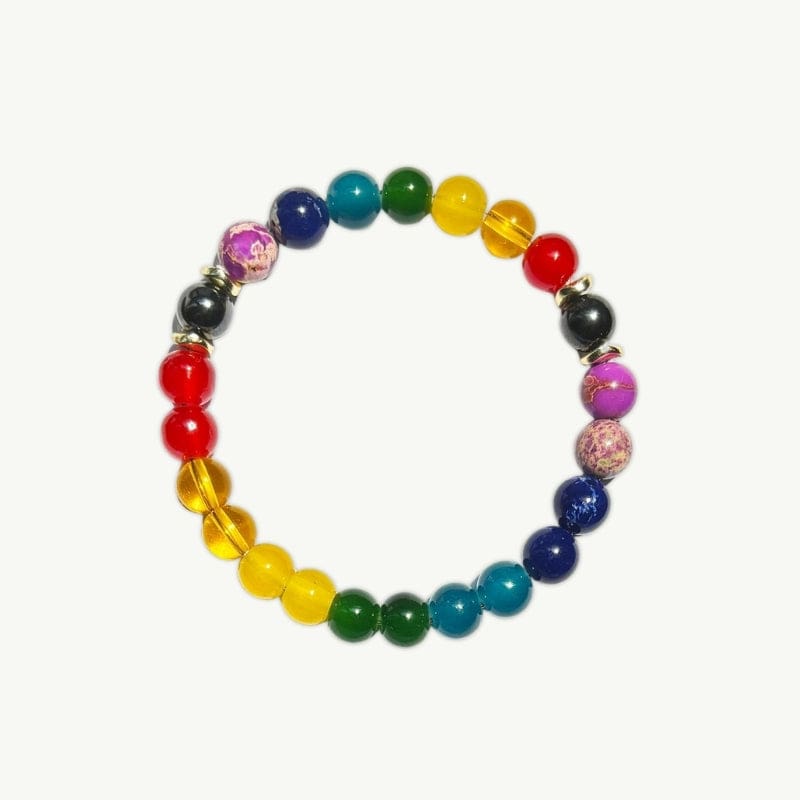 Bracelet 7 Chakras en pierres naturelles 18cm