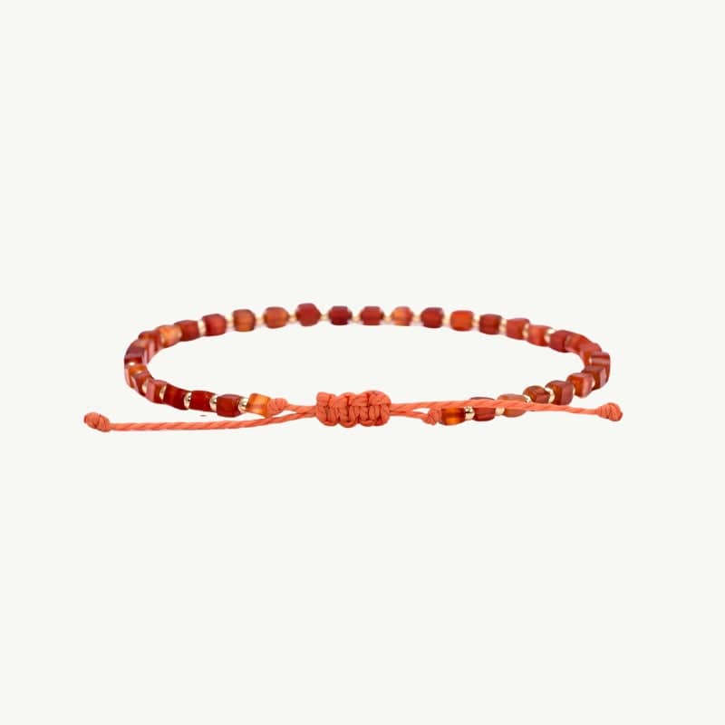 Bracelet Anti-Tabac en Cornaline Rouge Cornaline Anti-Tabac