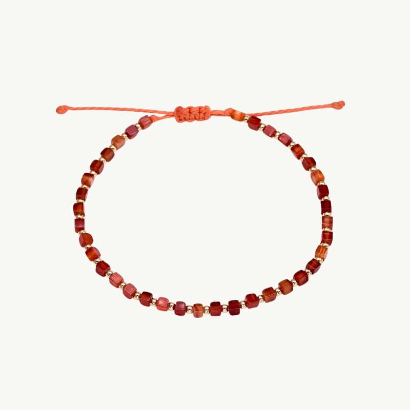 Bracelet Anti-Tabac en Cornaline Rouge Cornaline Anti-Tabac