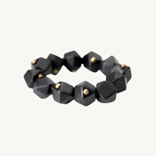 Shanthi - Bracelet en Bois d’Ébène et Cuivre 15 à 16cm