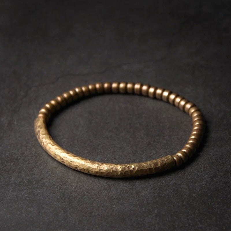 Kalpa - Bracelet Tibétain en Laiton 17 à 18cm / 5mm