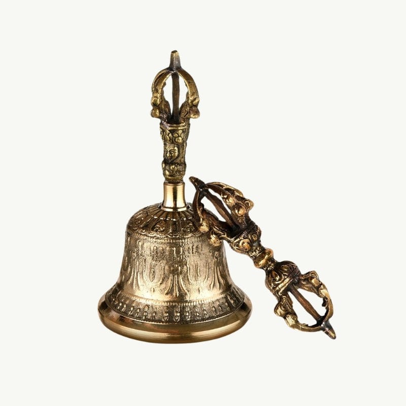 Cloche Tibétaine en Bronze – Son Méditatif et Spirituel