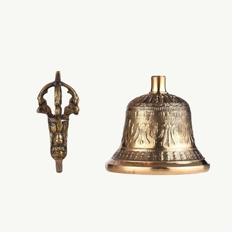 Cloche Tibétaine en Bronze – Son Méditatif et Spirituel