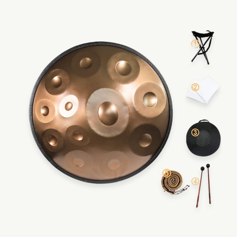 Shenpa - Handpan 56 cm, 9 Notes, Ré Mineur 12 notes