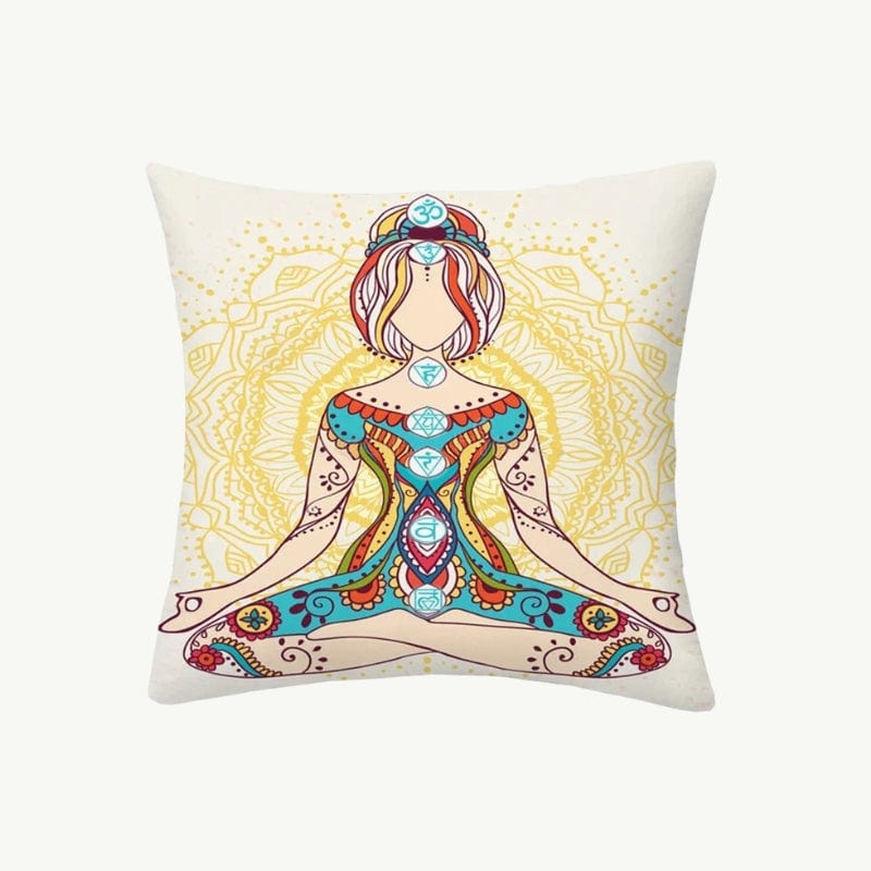 Housse de Coussin Mandala Bouddha 8 / 45X45CM