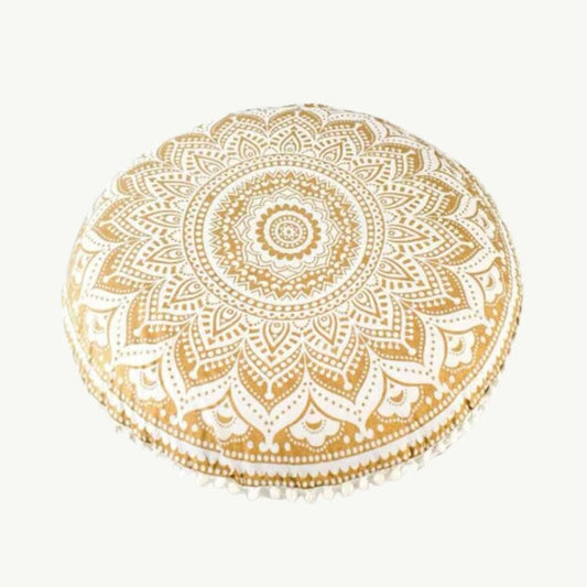 Housse de Coussin Mandala 43 cm Beige