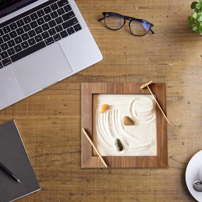 Jardin Zen en Bois pour Bureau Bois