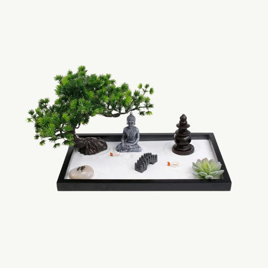 Jardin Zen Japonais Miniature pour Méditation et Décoration