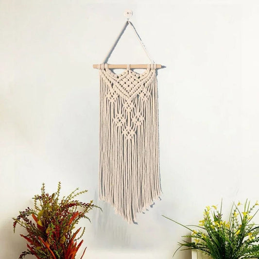 Macrame Wall Hanging Handwoven Bohemian Cotton Rope Tapestry Home Decoration European And American Style Wall Decoration CHINA