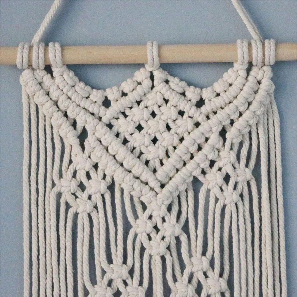 Macrame Wall Hanging Handwoven Bohemian Cotton Rope Tapestry Home Decoration European And American Style Wall Decoration CHINA